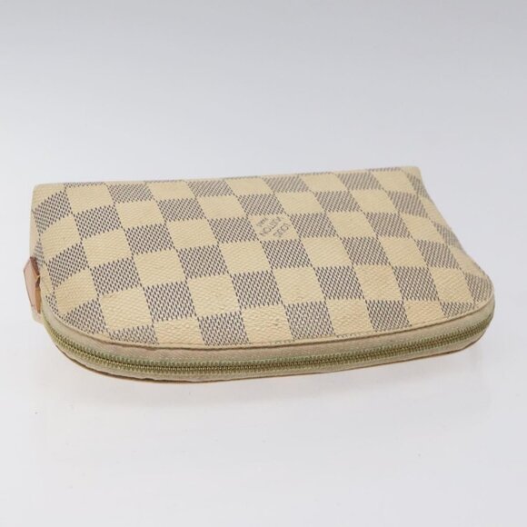 LOUIS VUITTON Damier Azur Pochette Cosmetic PM Pouch - Picture 5 of 15